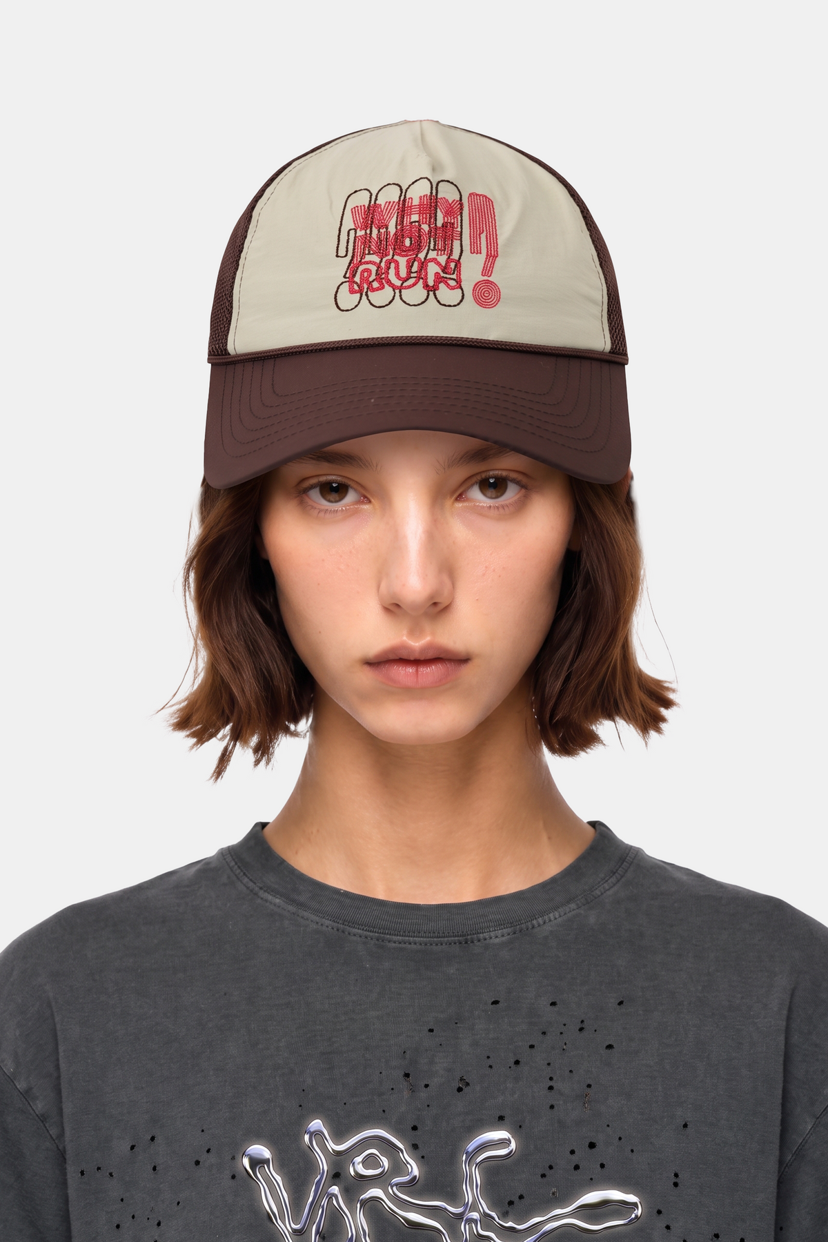 Whynotrun limited mesh hat